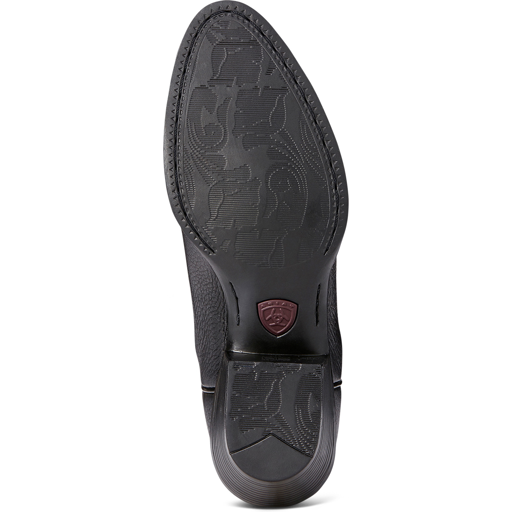 2026 Ariat Womens Heritage R Toe Western Boot 10001037 - Black Deertan